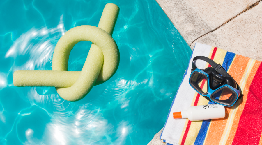 Choque de cloro en piscina